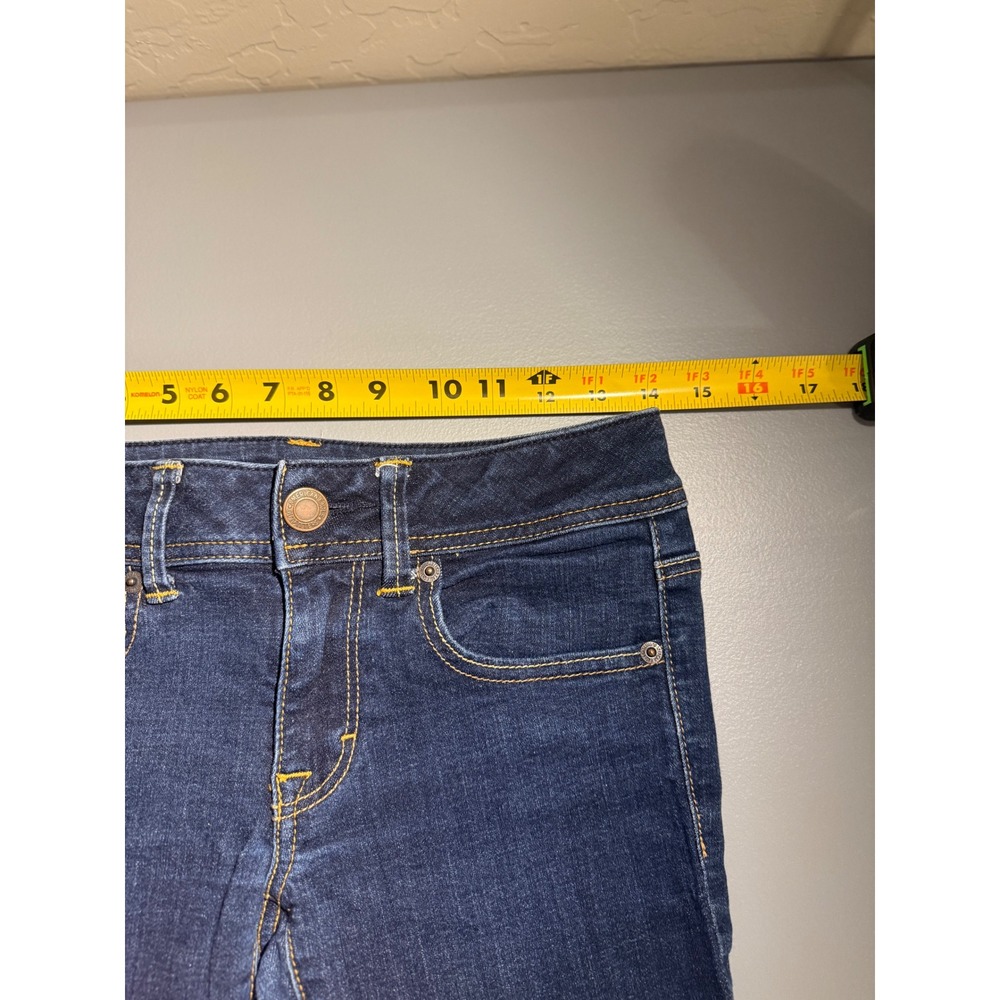 American Eagle Original Boot Super Stretch Dark Wash Jeans Womens 6 Regular - Picture 9 of 10